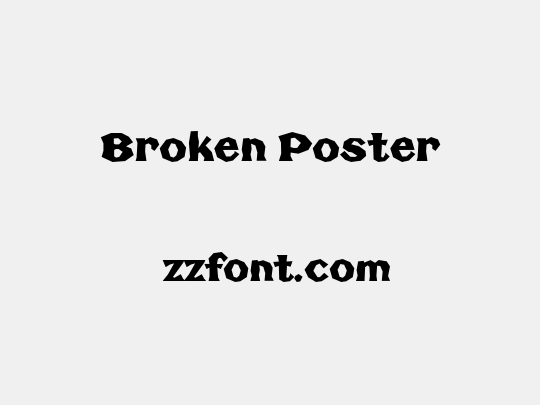Broken Poster