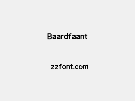 Baardfaant