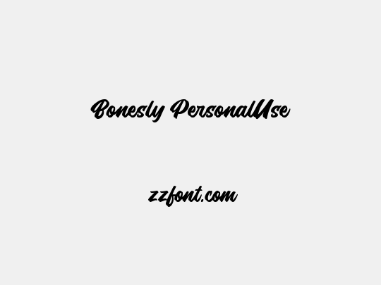 Bonesly PersonalUse