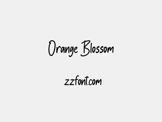 Orange Blossom