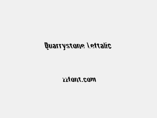 Quarrystone Leftalic