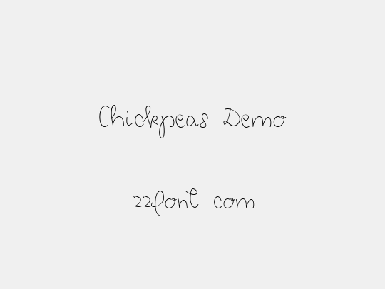 Chickpeas Demo