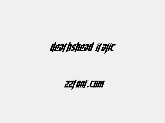 Deathshead Italic