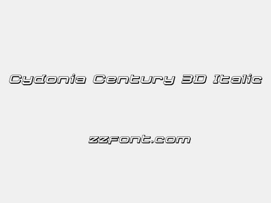 Cydonia Century 3D Italic
