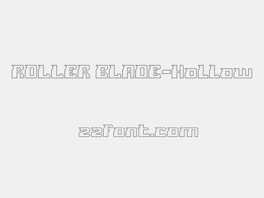 ROLLER BLADE-Hollow