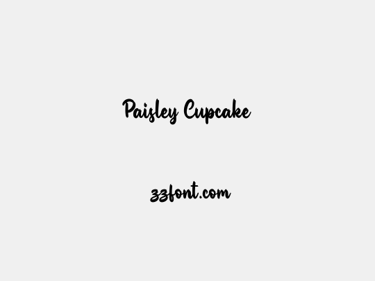 Paisley Cupcake