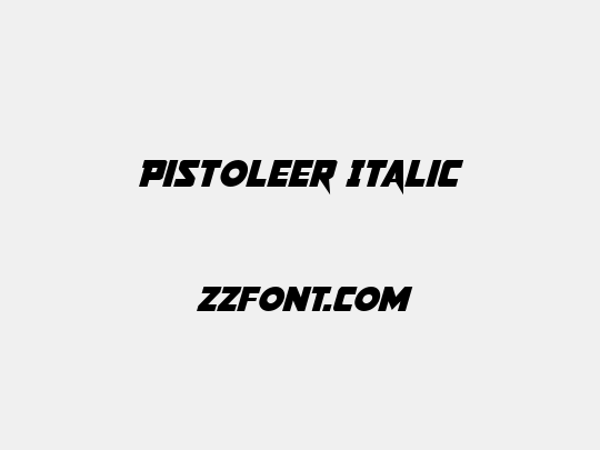 Pistoleer Italic