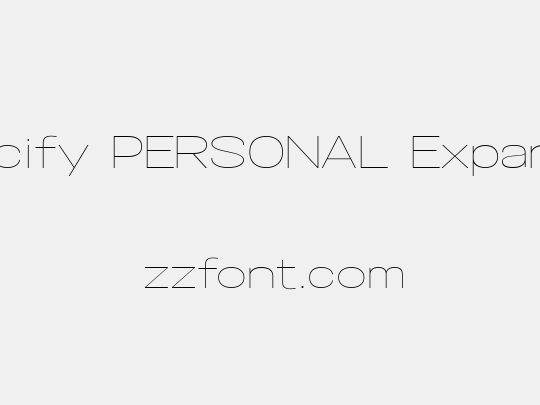 Specify PERSONAL Expanded