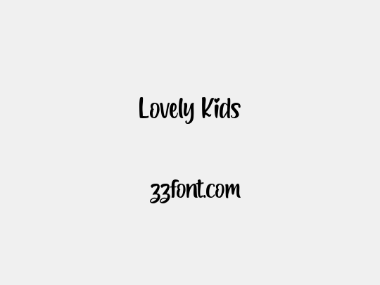 Lovely Kids