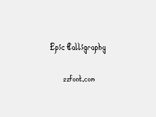 Epic Calligraphy