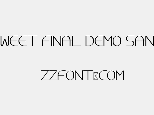 Sweet Final Demo Sans