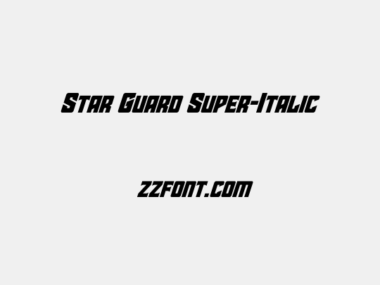 Star Guard Super-Italic