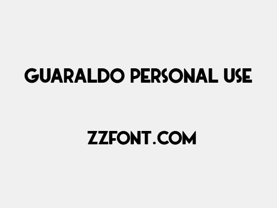 Guaraldo Personal Use