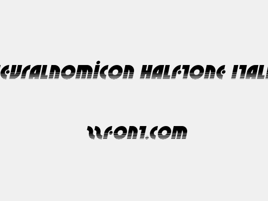 Neuralnomicon Halftone Italic