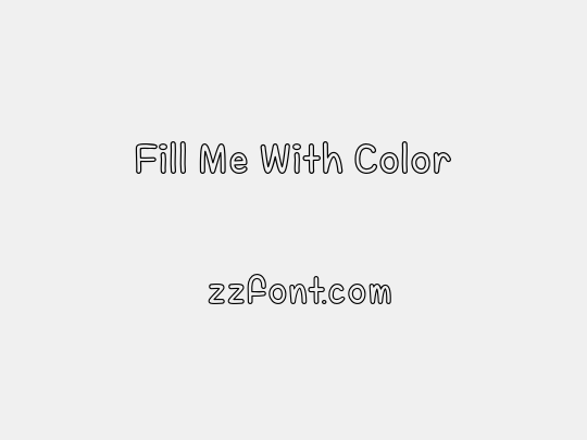 Fill Me With Color