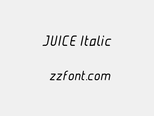 JUICE Italic