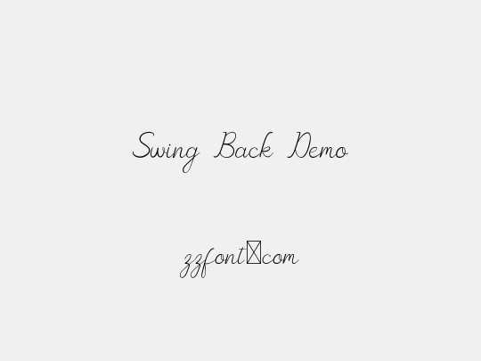Swing Back Demo