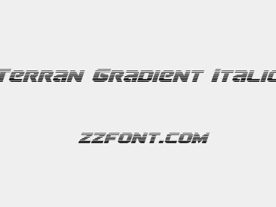 Terran Gradient Italic