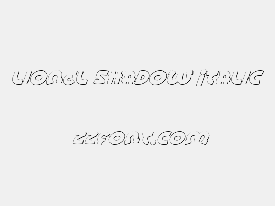 Lionel Shadow Italic