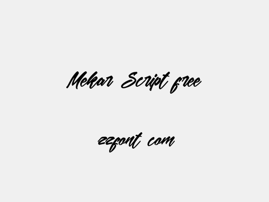 Mekar Script free