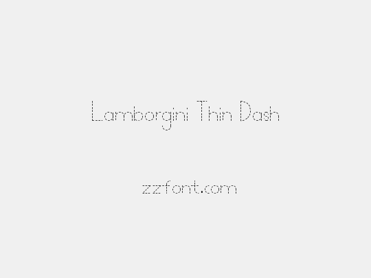 Lamborgini Thin Dash