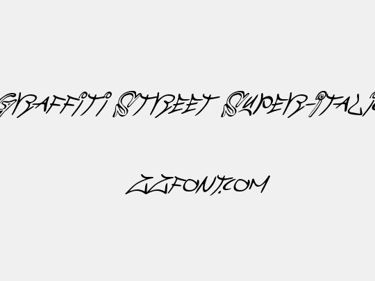 Graffiti Street Super-Italic