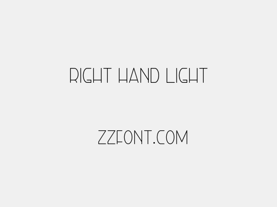 Right Hand Light