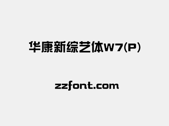 华康新综艺体W7(P)
