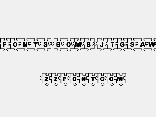Fonts Bomb JiGSAW