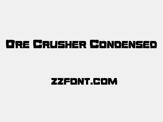 Ore Crusher Condensed