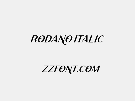 Rodano Italic