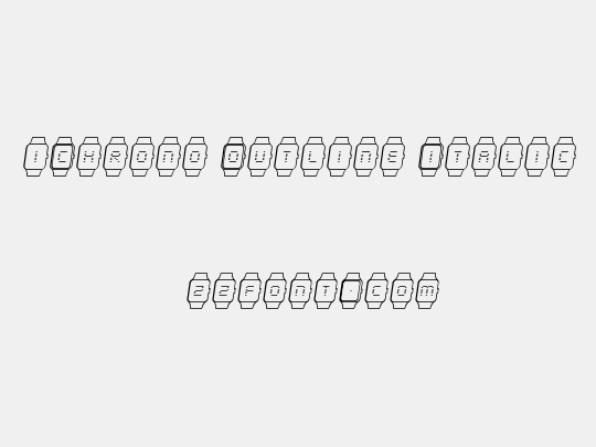 iChrono Outline Italic