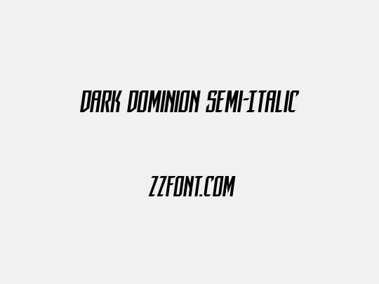 Dark Dominion Semi-Italic