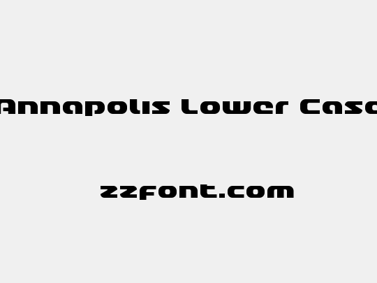 Annapolis Lower Case
