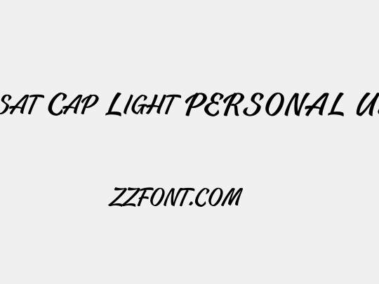 Casat Cap Light PERSONAL USE