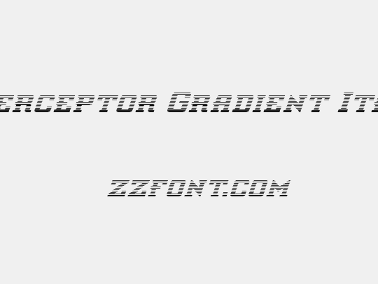 Interceptor Gradient Italic