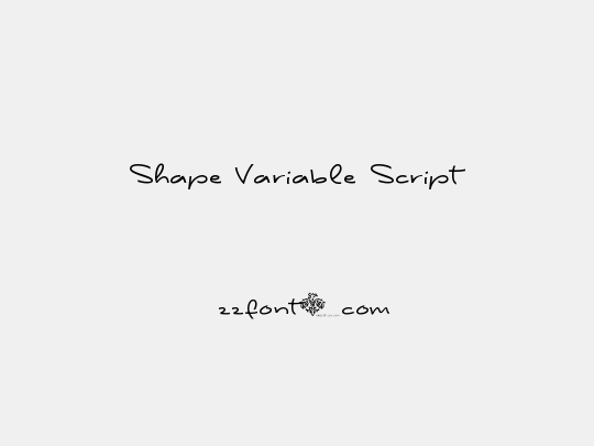 Shape Variable Script