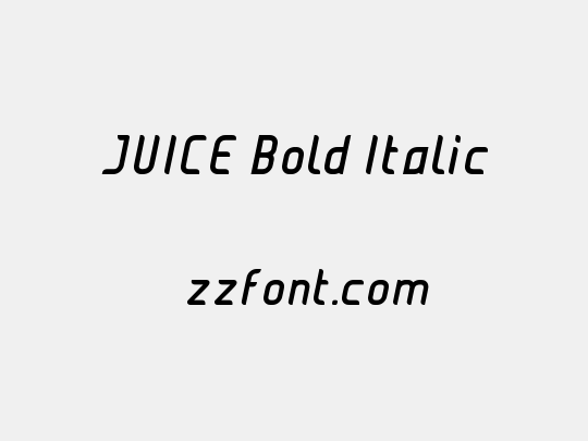 JUICE Bold Italic