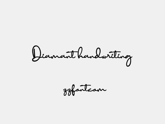 Diamant handwriting