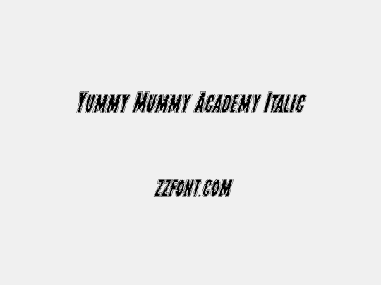 Yummy Mummy Academy Italic