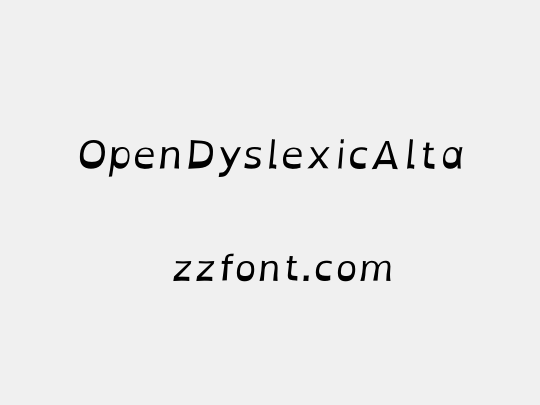 OpenDyslexicAlta