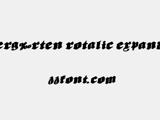 Bierg‰rten Rotalic Expanded