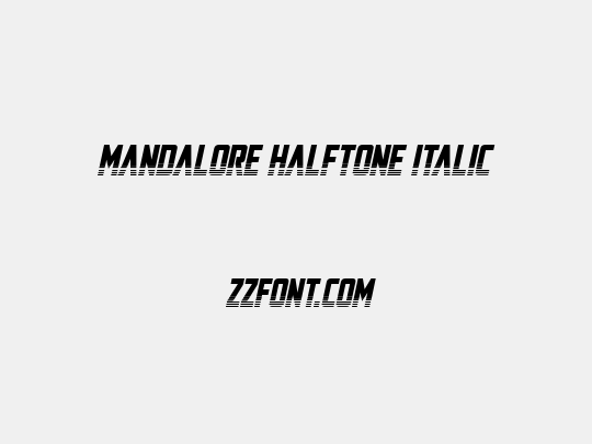 Mandalore Halftone Italic