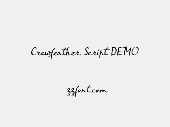 Crowfeather Script DEMO