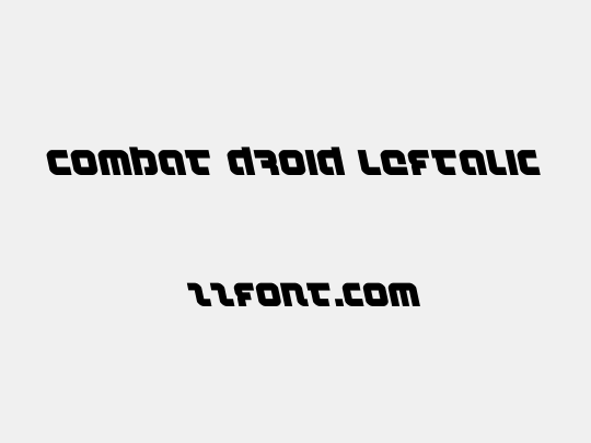Combat Droid Leftalic