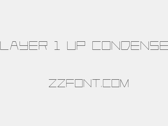 Player 1 Up Condensed