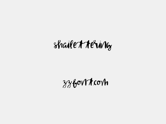 shailettering