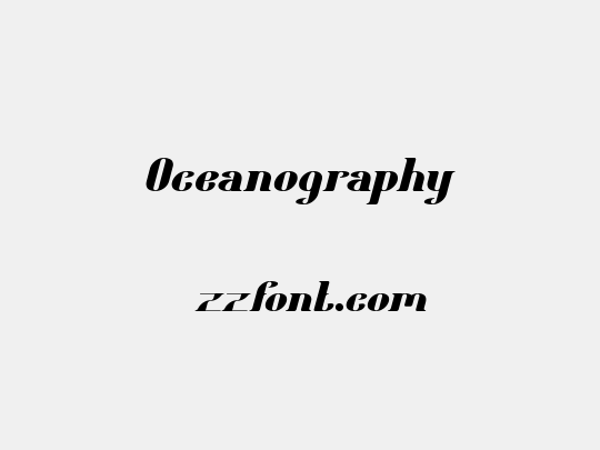Oceanography