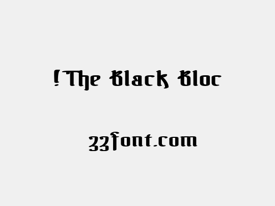 !The Black Bloc