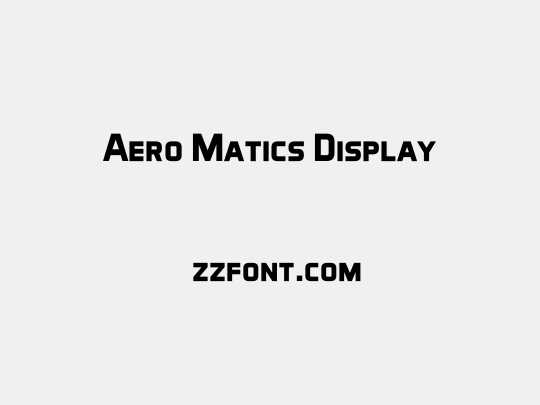 Aero Matics Display